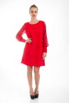 ROBE SEQUINS 4545 ROUGE