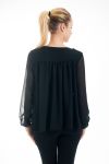 BLOUSE COL CLAUDINE 4549 BLACK