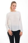 BLOUSE CLOUTEE 4548 BLANC