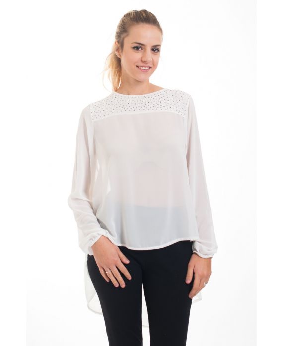 BLUSA CLOUTEE 4548 BLANCO