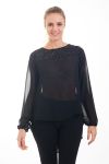 CAMICETTA CLOUTEE 4548 NERO