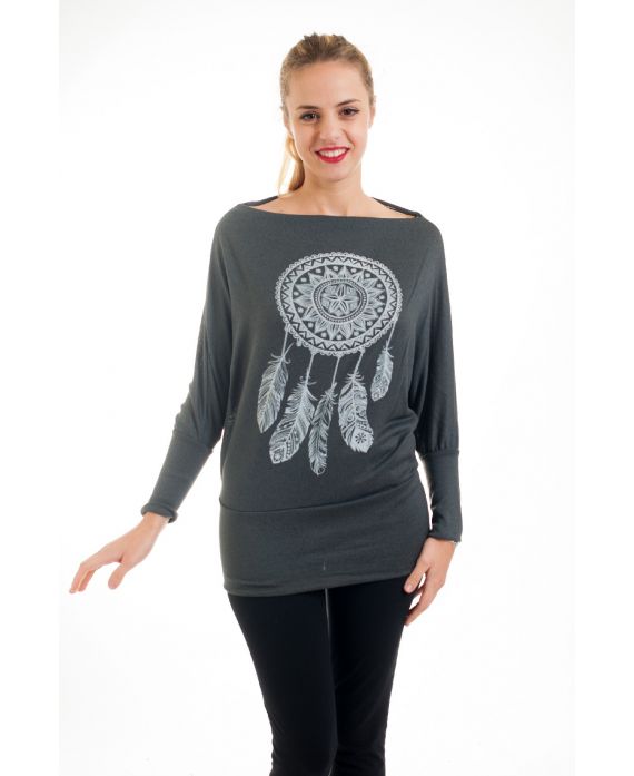 TOP ESTAMPADOS PEN 4558 GRIS