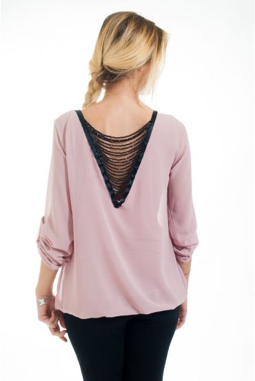 BLOUSE TERUG FANTASIE 4547 ROZE