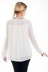 BLUSA DE ESCOTE RHINESTONE 4536 BLANCO