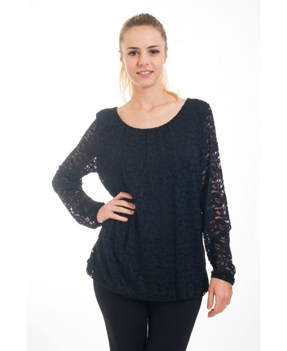 LACE TOP 4561 BLACK