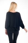 PULLOVER + JUWEL 4572 SCHWARZ