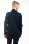 PULL-AUSSCHNITT PERLEN-4571 SCHWARZ