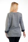 MAGLIONE DI STAMPA MOGLIE 4567 GRIGIO