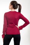 PULLOVER SLEEVE BASE KUNSTFELL 4581 BORDEAUX