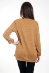 PULLOVER DRUCKT FRAU 4582 SENF