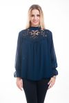 BLUSE-SPITZE-4598 MARINE