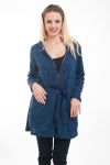 VEST ZIP 4606 BLAUW