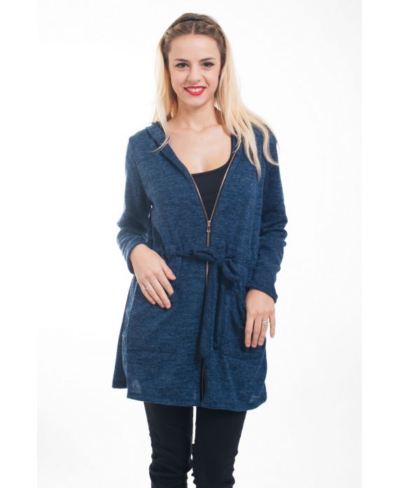 VEST ZIP 4606 BLAUW