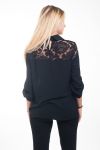 BLOUSE LACE 4608 ZWART