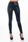 LOT PANTALON SIMILI CUIR S/M/L/XL 5028 NOIR