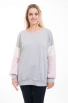 SWEATER FAUX FUR 5016-GRAY