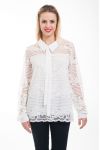 BLOUSE DENTELLE 5007 BLANC