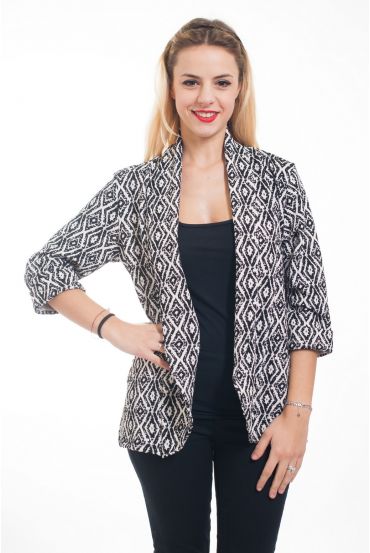 CHAQUETA BLAZER IMPRESO 5004