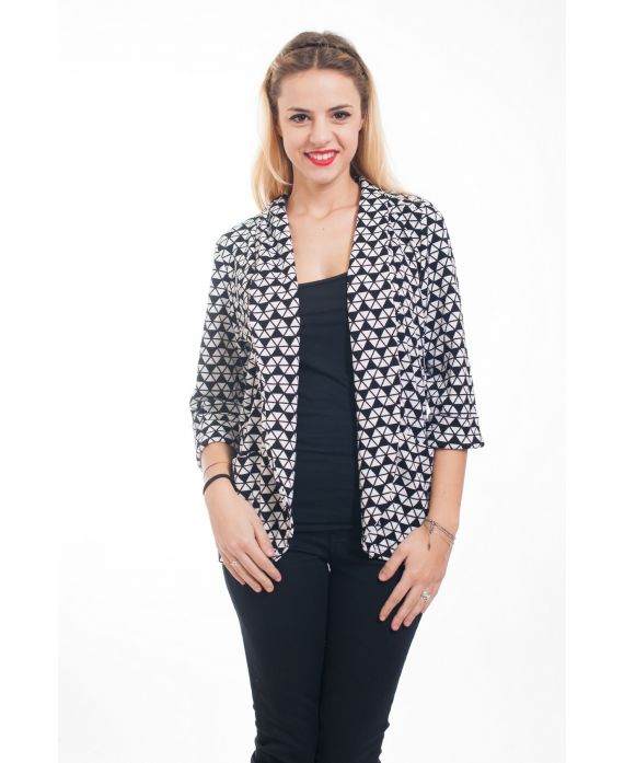 CHAQUETA BLAZER IMPRESO 5002