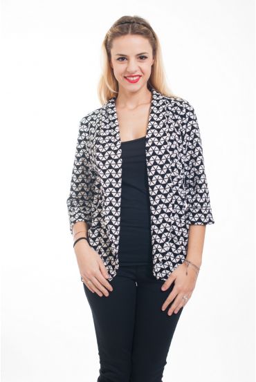 CHAQUETA BLAZER IMPRESO 5002