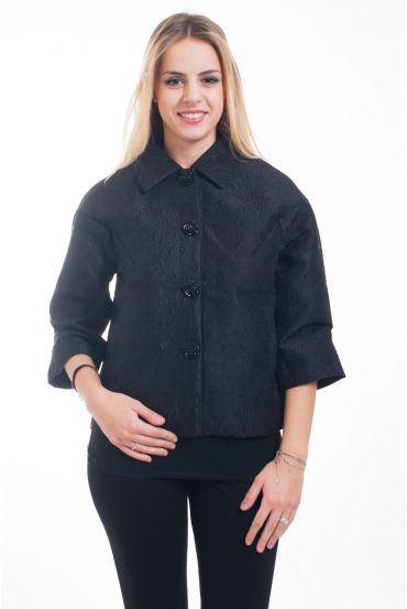 JACKET HAS BUTTONS 4625 BLACK