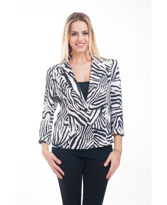 DIE BEDRUCKTE JACKE 4624 ZEBRE