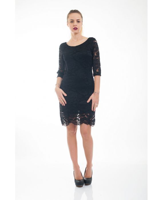 ABITO IN PIZZO 5045 NERO