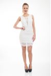 ABITO IN PIZZO 5044 BIANCO