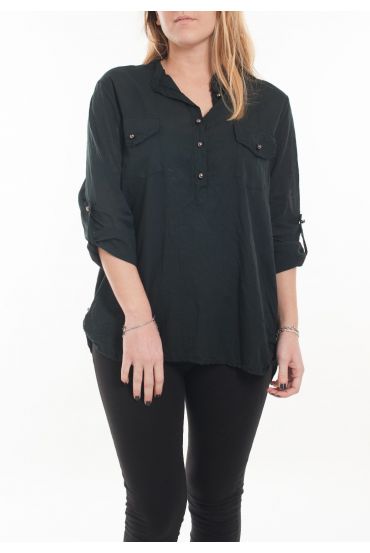 GROßE GRÖßE BLUSE 5067 SCHWARZ