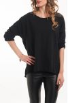 T-SHIRT DOS GUIPURE 5047 SCHWARZ