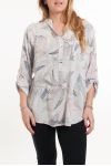 GROOT FORMAAT BLOUSE PRINTS 5082 WIT