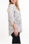 GROOT FORMAAT BLOUSE PRINTS 5082 WIT