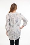 GROOT FORMAAT BLOUSE PRINTS 5082 WIT