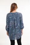 GROOT FORMAAT BLOUSE PRINTS 5082 BLAUW