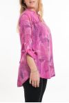 GROOT FORMAAT BLOUSE PRINTS 5082 FUSHIA