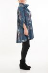 LARGE SIZE TUNIC + SCARF 5083 BLUE