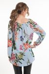 TUNIC PRINTED TROPICAL 5073 BLUE