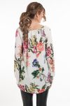 TUNIC PRINTED TROPICAL 5073 WHITE