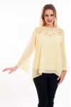 BLUSA DE ENCAJE 5088 AMARILLO