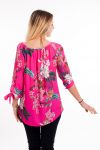 BEDRUCKTE TUNIKA TROPICAL 6001 FUSHIA