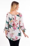 TUNIC PRINTED TROPICAL 6001 WHITE