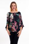 TUNIC PRINTED TROPICAL 6001 BLACK