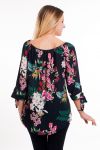 TUNIC PRINTED TROPICAL 6001 BLACK