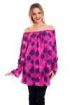 TUNIC PRINTED SHOULDERS DENUDEES 6003 FUSHIA