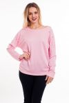 T-SHIRT PERLES DOS OUVERT 6011 ROSE