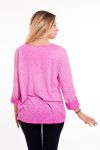 NECK T-SHIRT FANTASIA 6004 FUCSIA