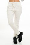 PANTALONES DE PERLAS 5087 BLANCO