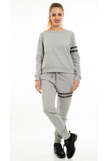 CONJUNTO DE SUDADERA + PANTALÓN 5085 GRIS