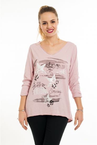 STAMPE PER T-SHIRT 6017-ROSA