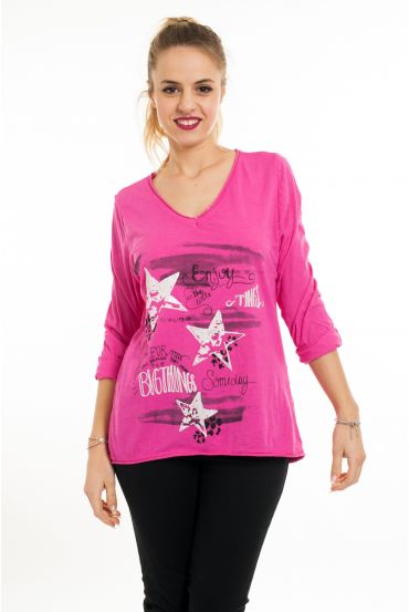 STAMPE PER T-SHIRT 6017 FUCSIA